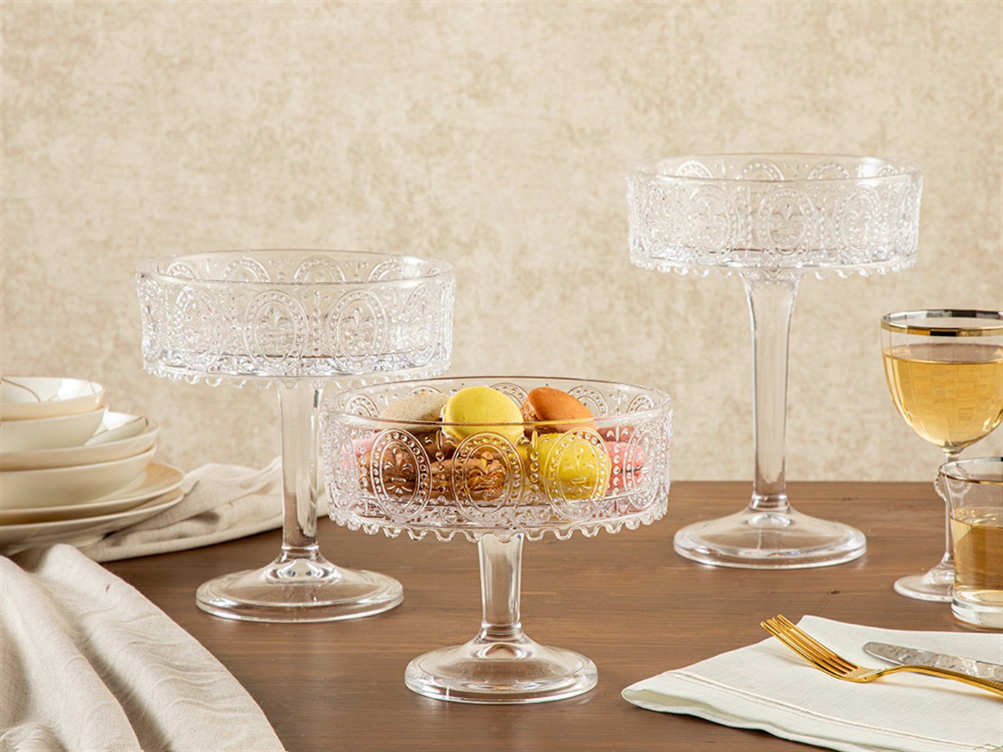 glorie #  Cu picior 19x15 cm Transparent