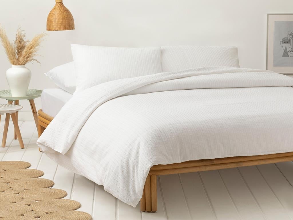 GOFRE  SET LENJERIE DE PAT 160x220 cm White