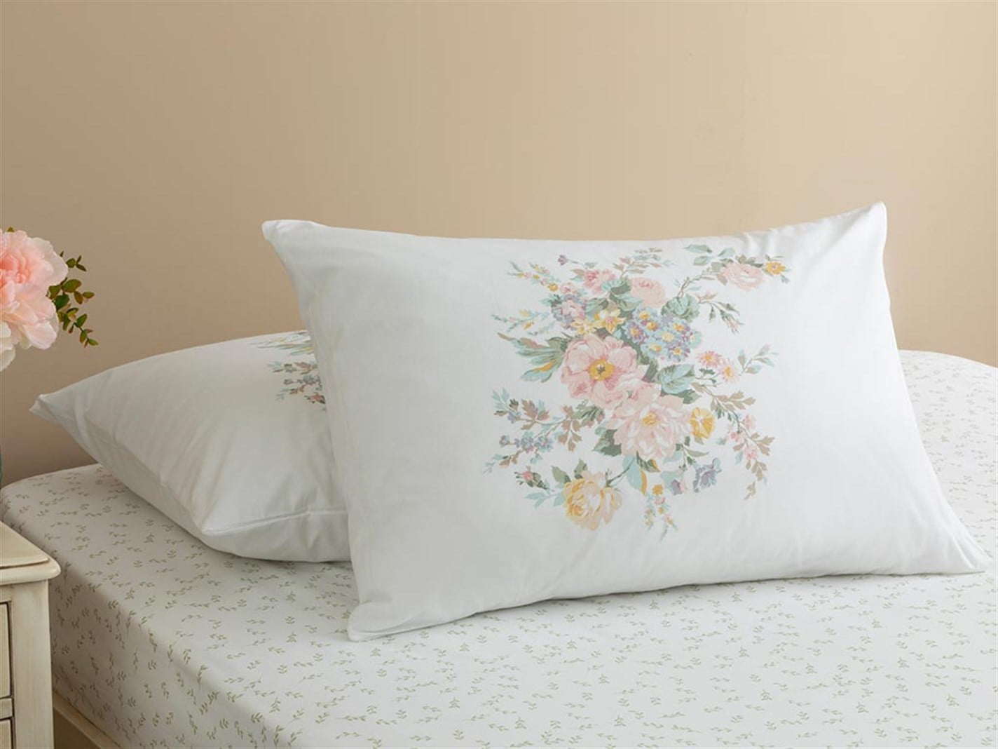 Grădină de cabană 57 Tel / 144 Numărul de fir 2 set 50x70 cm Pudra
