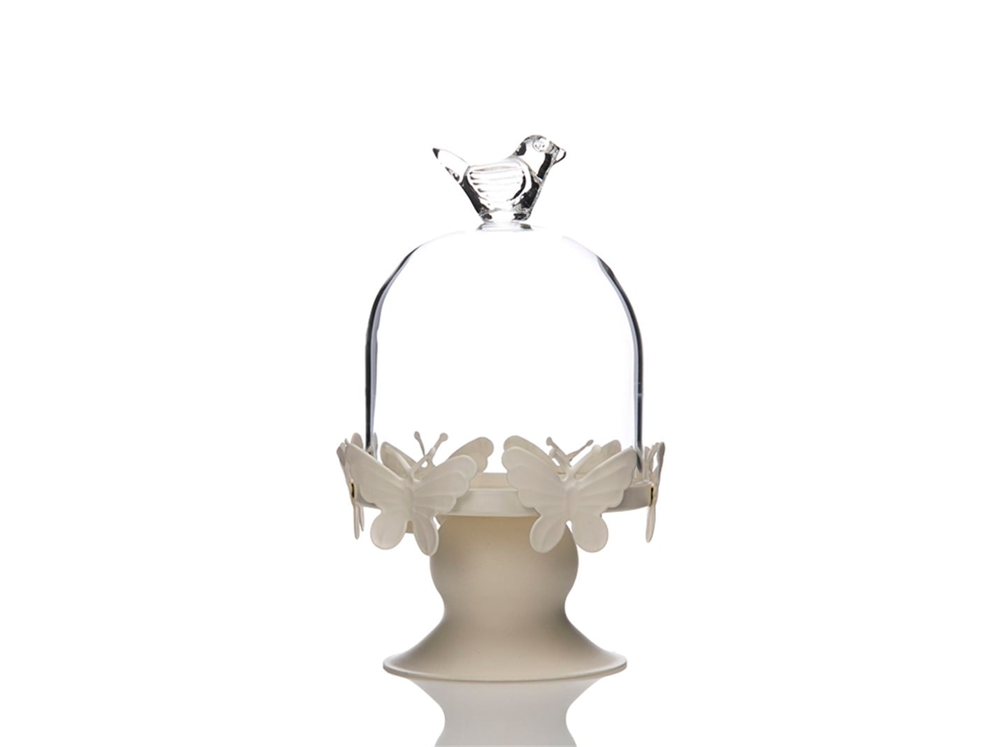 Grădină de fluturi  Sticlă acoperită 8,5x8x12 cm Albastru deschis