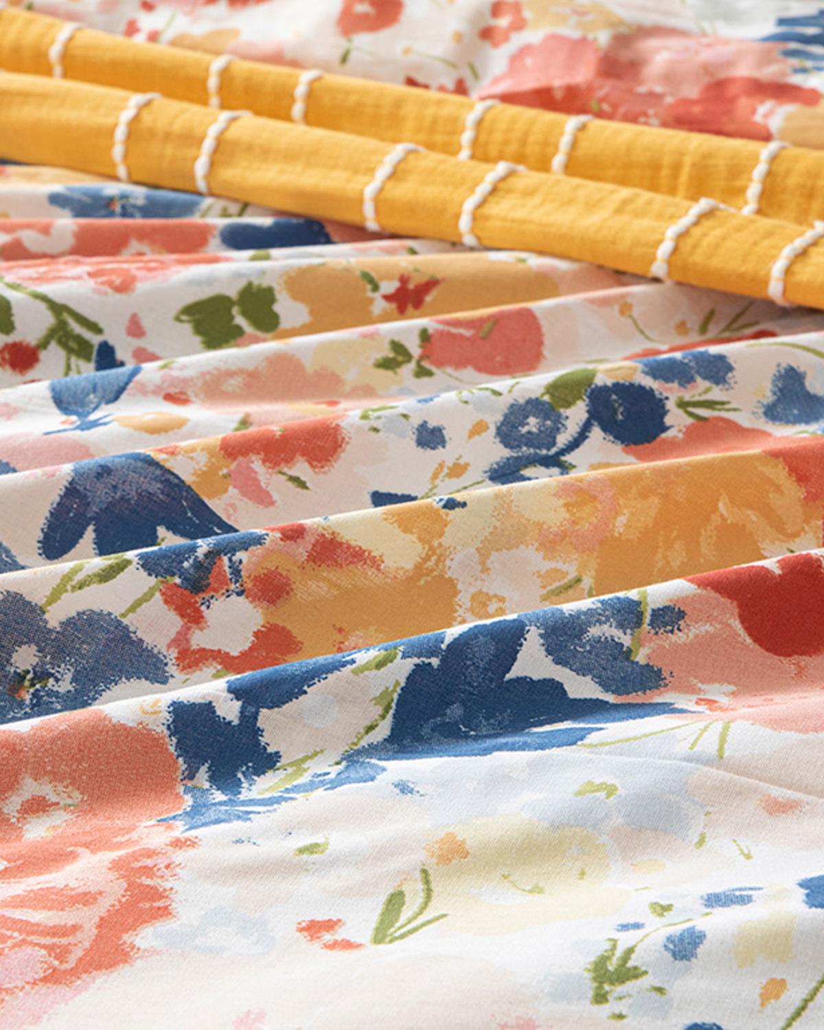 Grădină de primăvară Cu Bumbac Single Set Lenjerie De Pat 160x220 cm Floare De Rodie