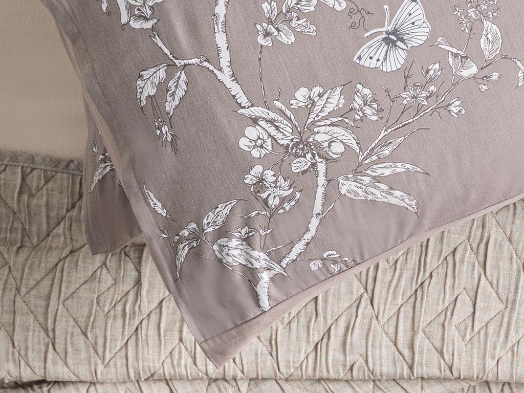 Secret Garden Cottony 2 Set Pillowcase 50x70 cm Brown