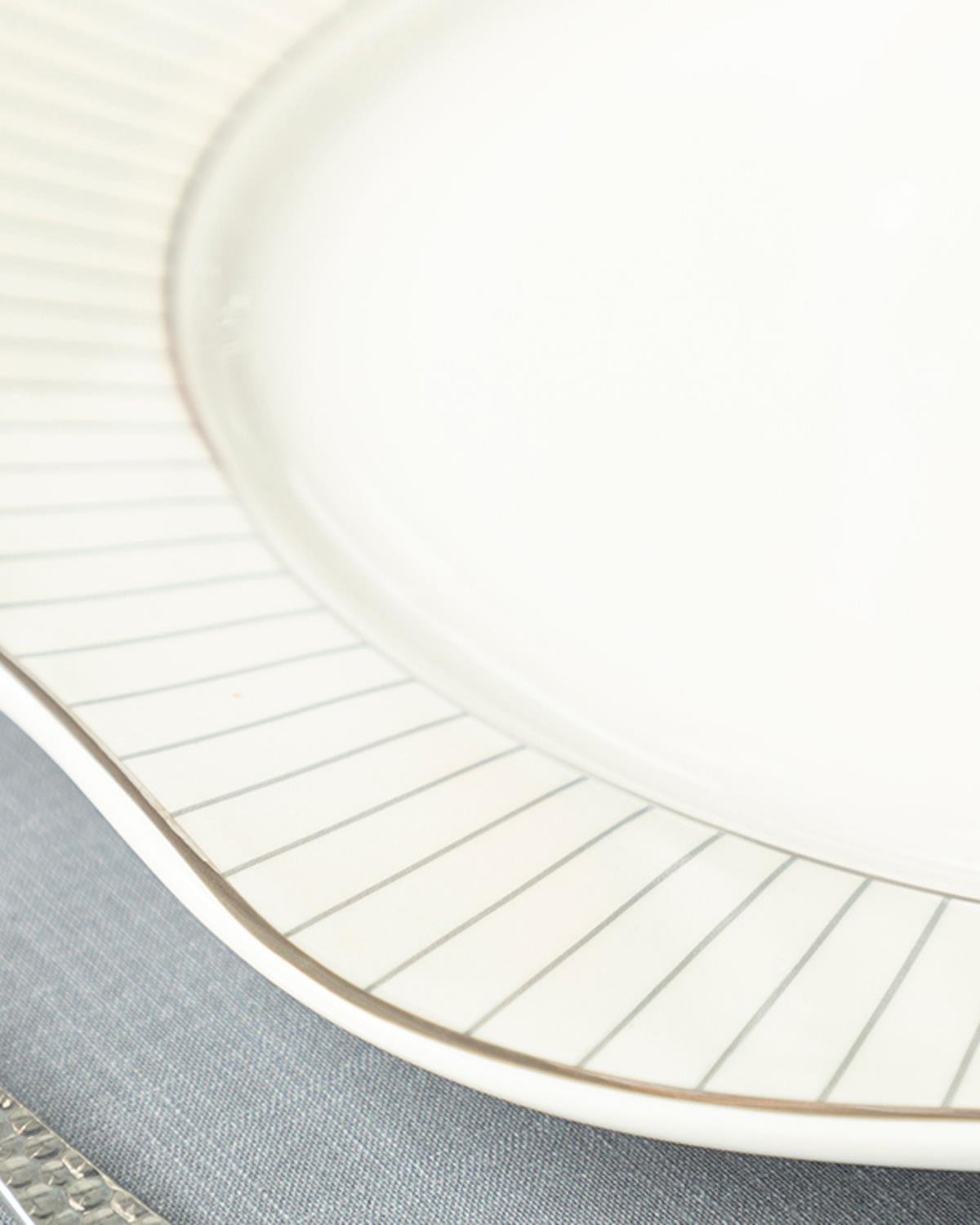 Grace New Bone Underplate 31 cm White-Gray