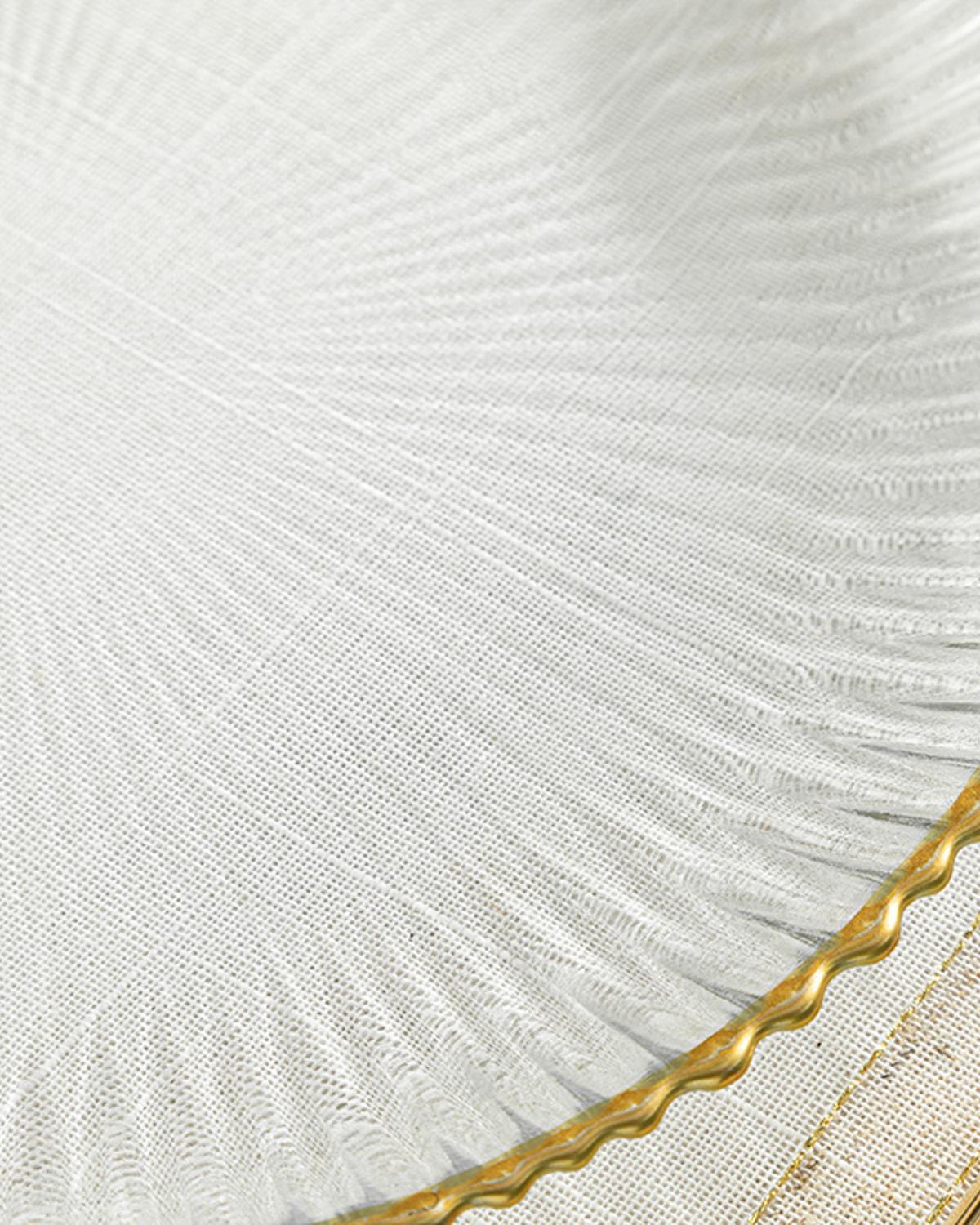 Graceful Glass Service Plate 28 cm Gold