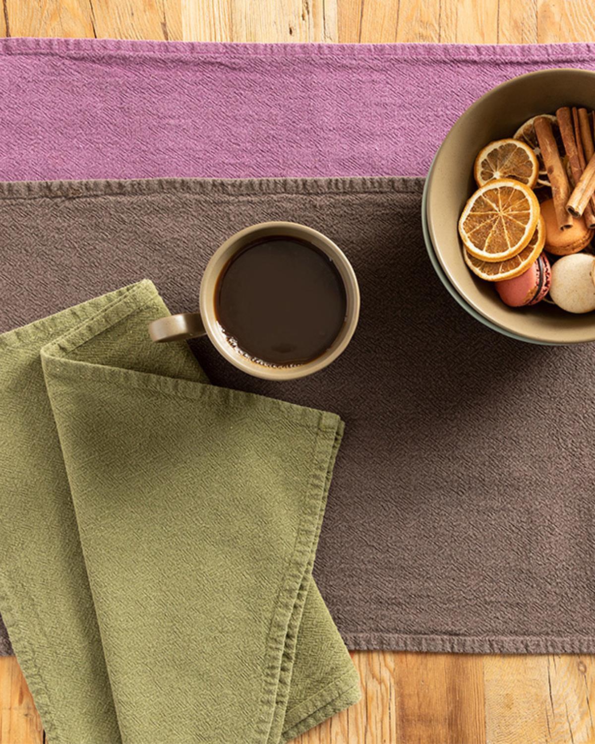 Grandeur Cotton 2 Set Place Mat 30x45 cm Khaki