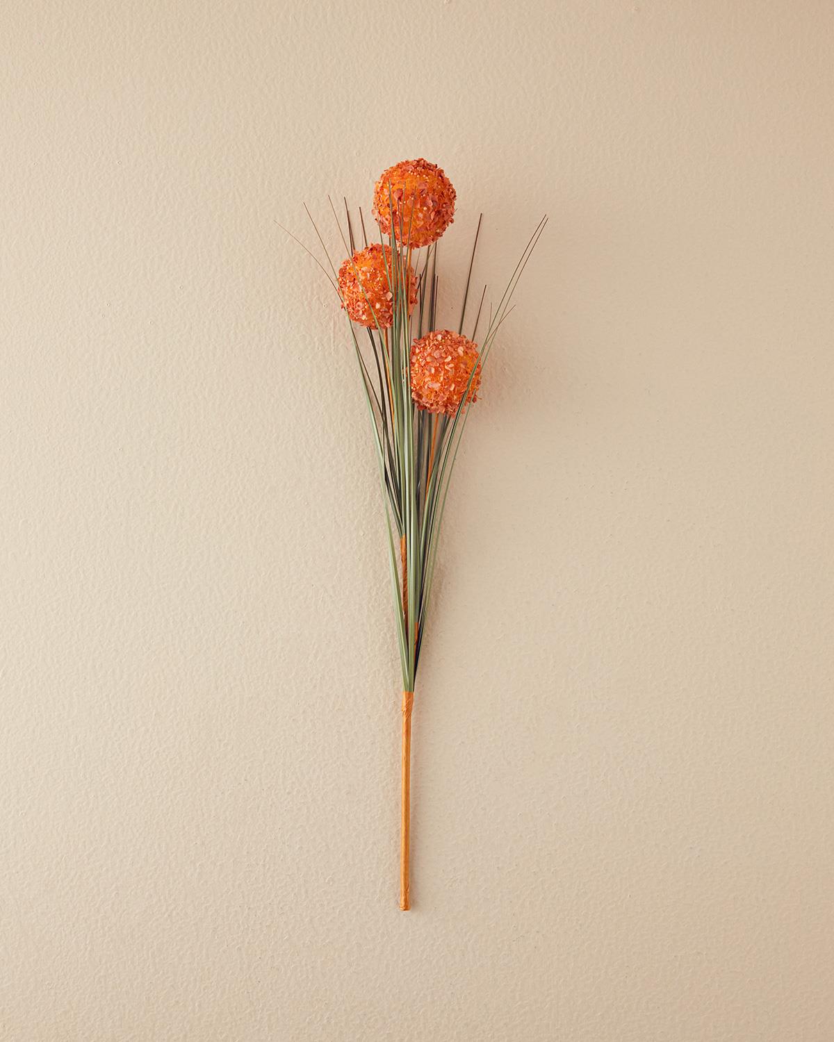 Grass Bush Artificial Flower - One Pc 63 cm Brown