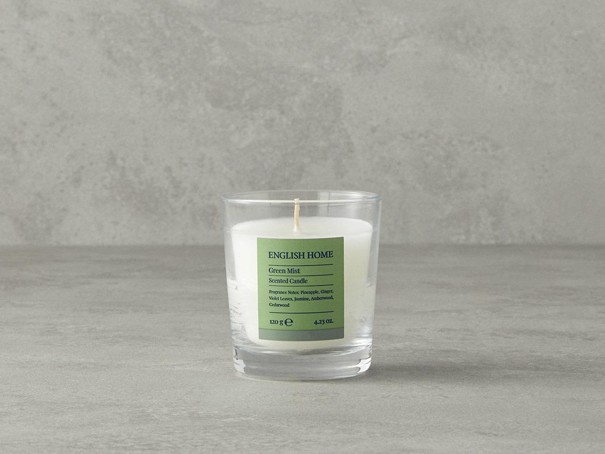 Green Mist Lumânare Parfumată 120 gr auriu