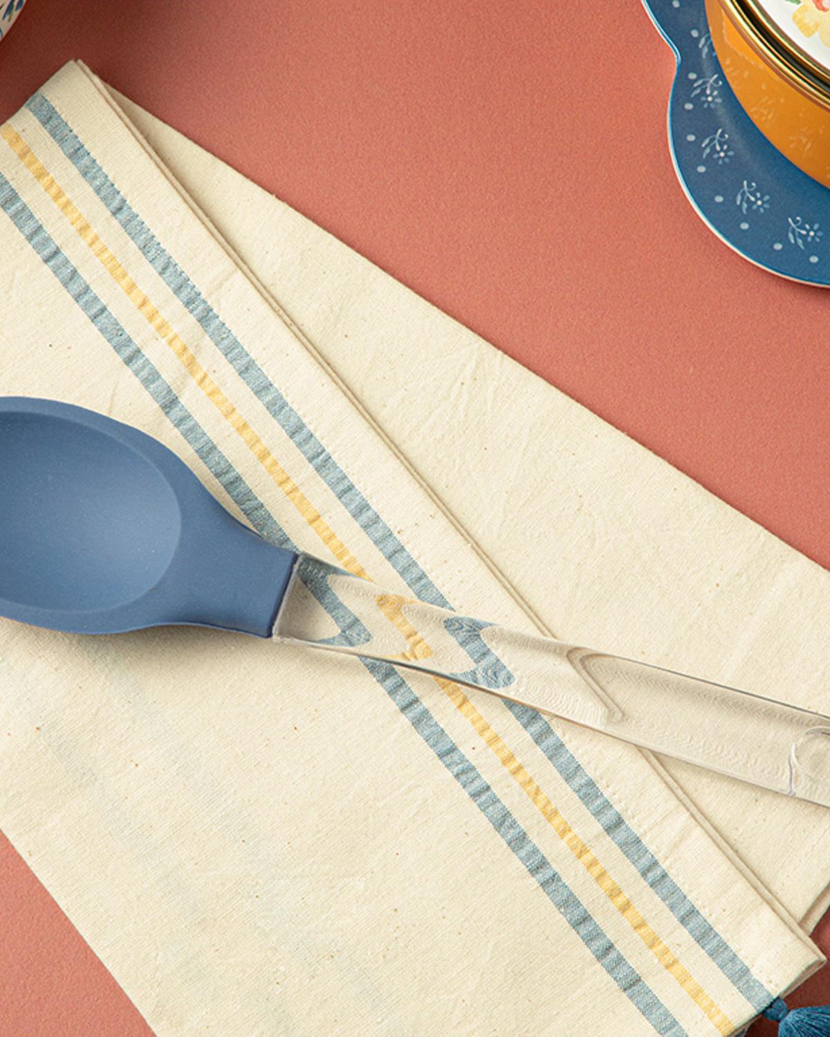 Haky Silicon Service Spoon 29 cm Blue