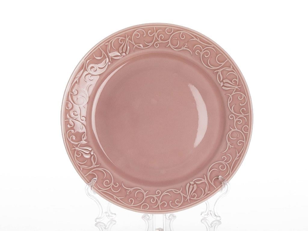 Helena Porcelain Single Service Plate 25 cm Pink