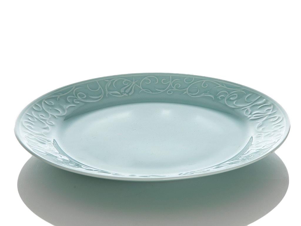 Helena Porcelain Single Service Plate 25 cm Blue