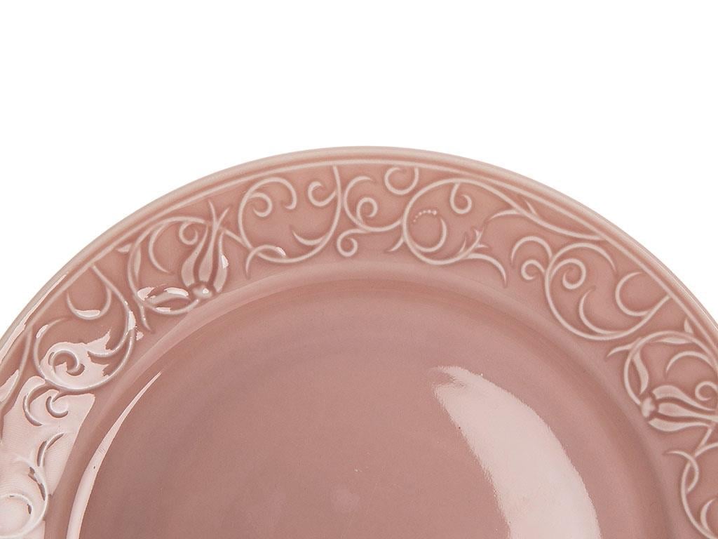 Helena Porcelain Single Service Plate 25 cm Pink
