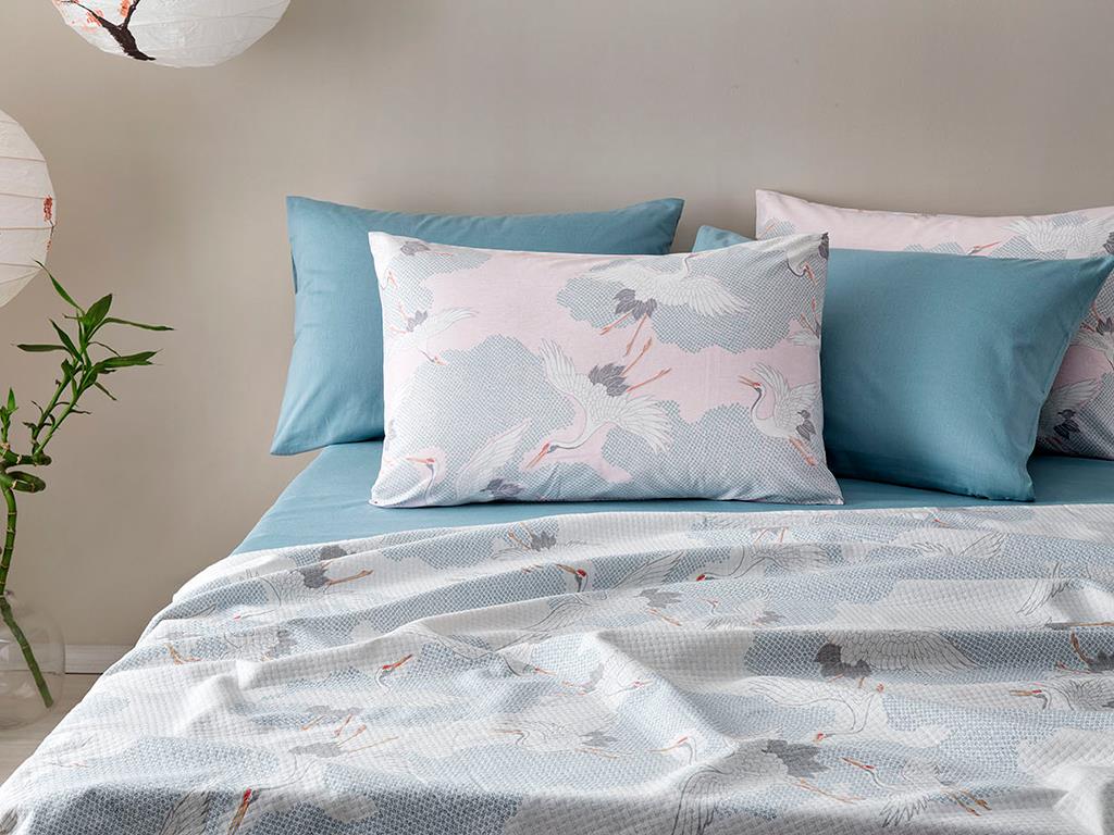 Heron zboară  Cu imprimeu Pentru o persoana  CUVERTURĂ 150x220 cm COLORAT