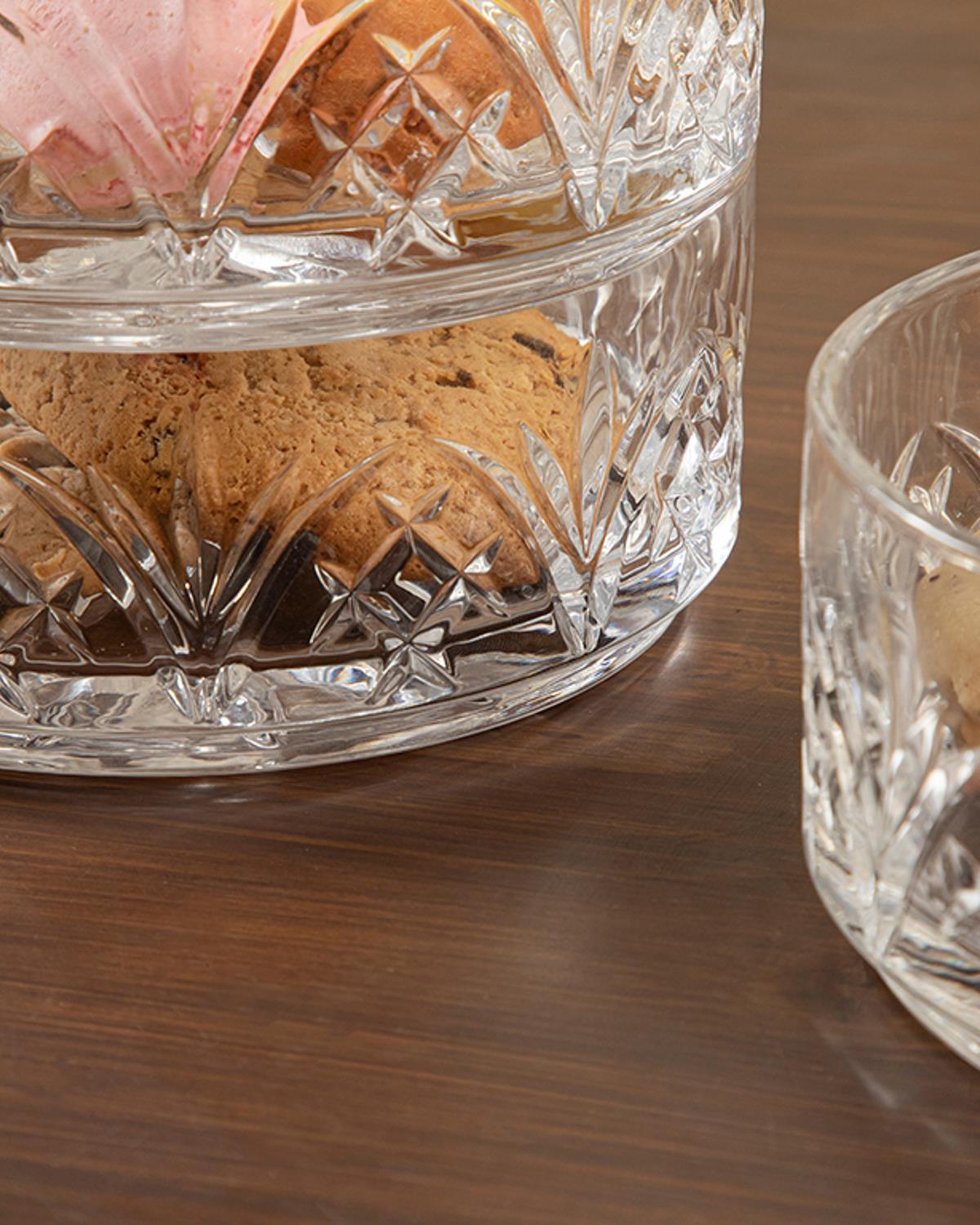 Hora Glass Three Tier Stacked Storage Box 680 ml Transparent