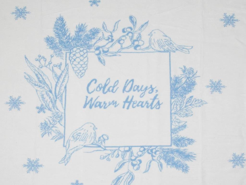 Inimi calde Acril  PĂTURĂ TV 130x170 cm Albastru Deschis