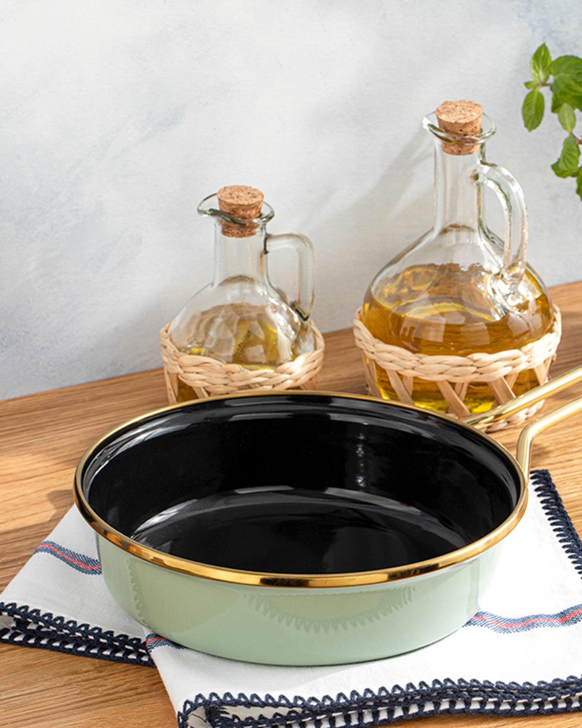 Isidora Enamel 2 Set Fry Pan Set 16-18 cm Open Mint