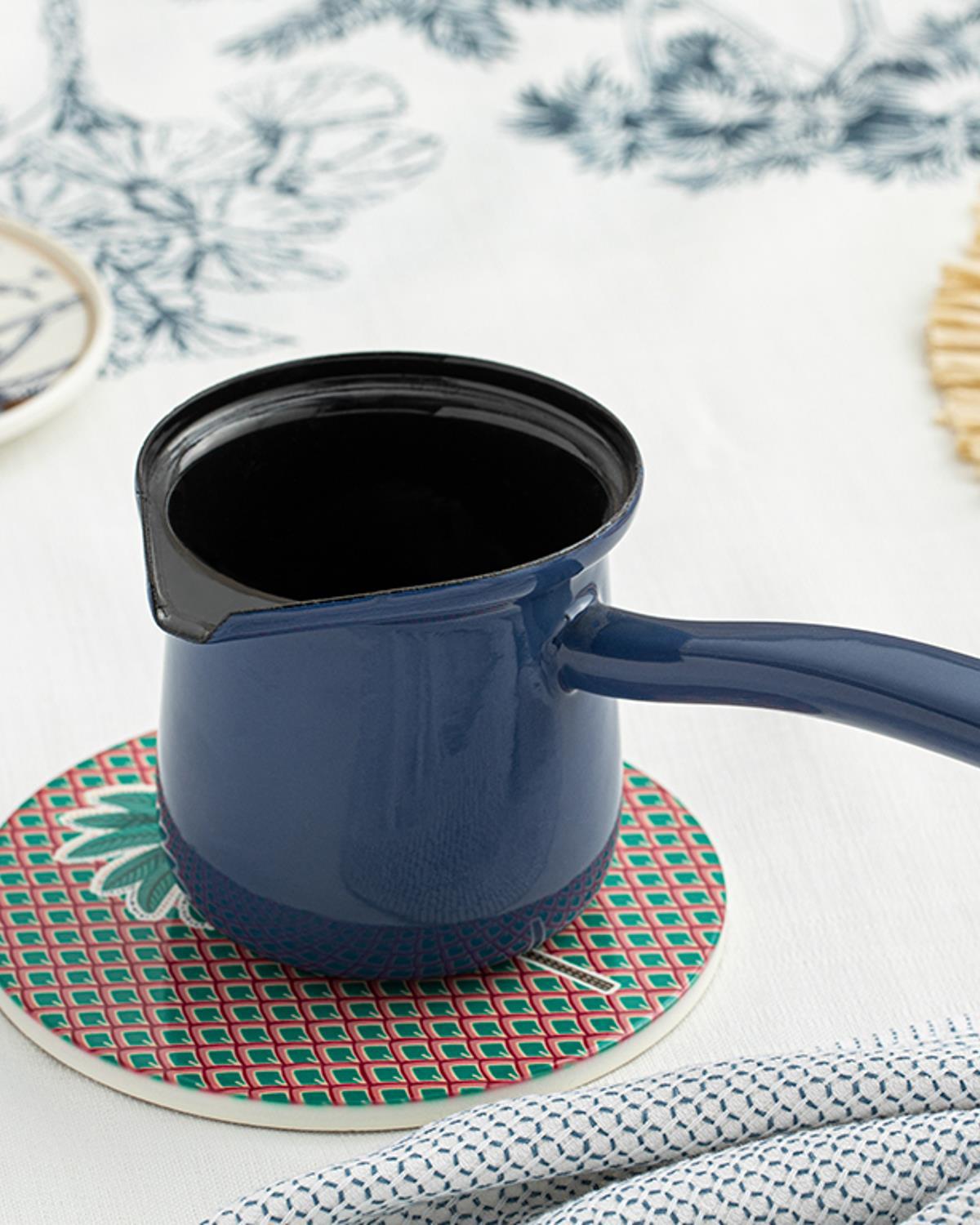 Isidora Enamel Coffee Pot 500 ml Dark Blue.