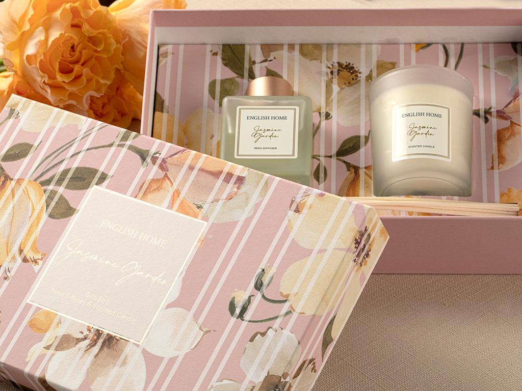 Jasmine Garden Parfumat Set Cu 2 Piese Set Parfumat Roz Deschis