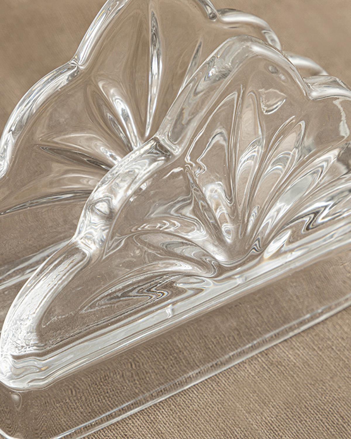 Judie Glass Napkin Holder 13x9 cm Transparent