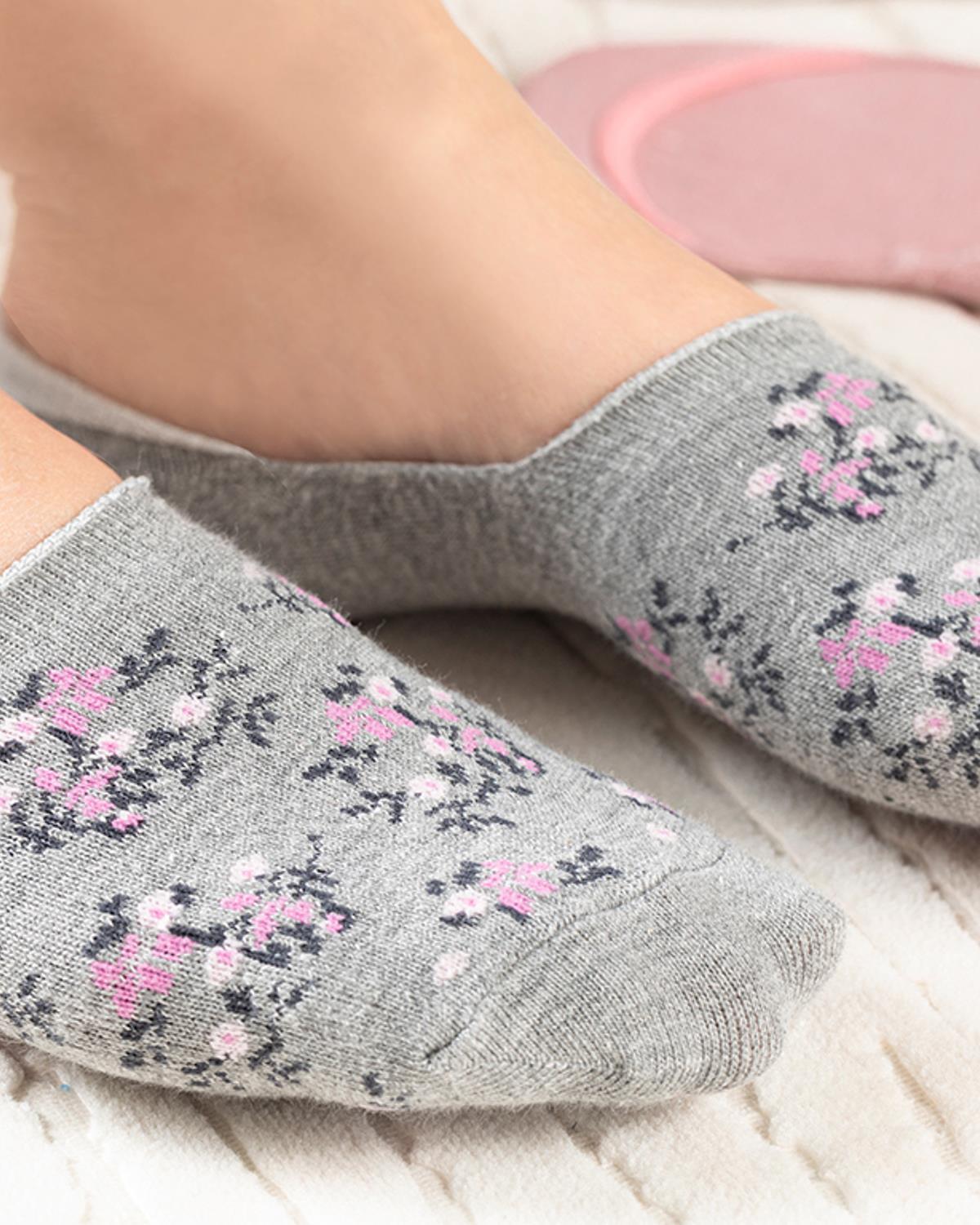 Diary Cotton Women 2 pcs No Show Socks Standard Pınk