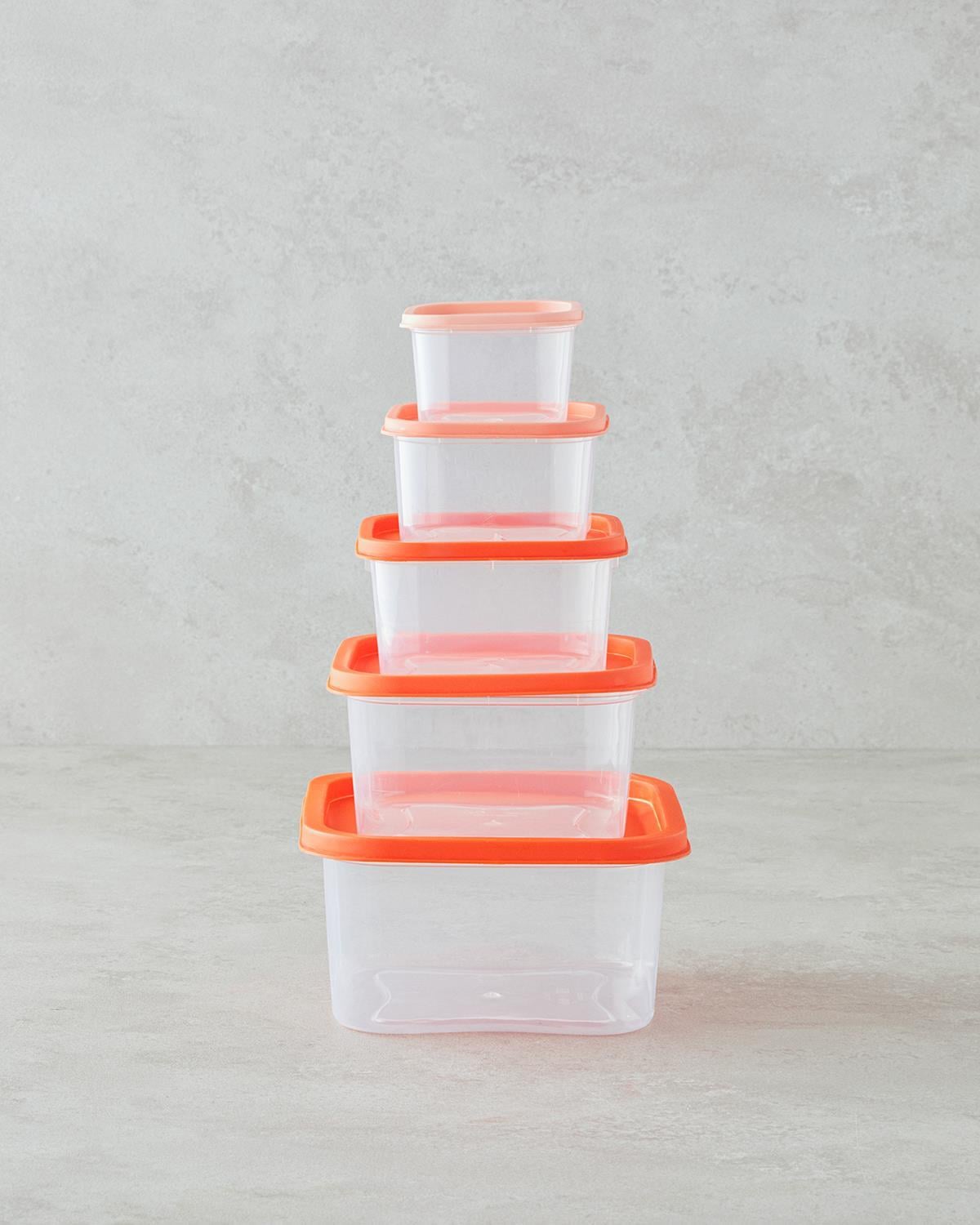 Keep Me Plastic 5 Piese Recipient Depozitare 16 cm Colorat