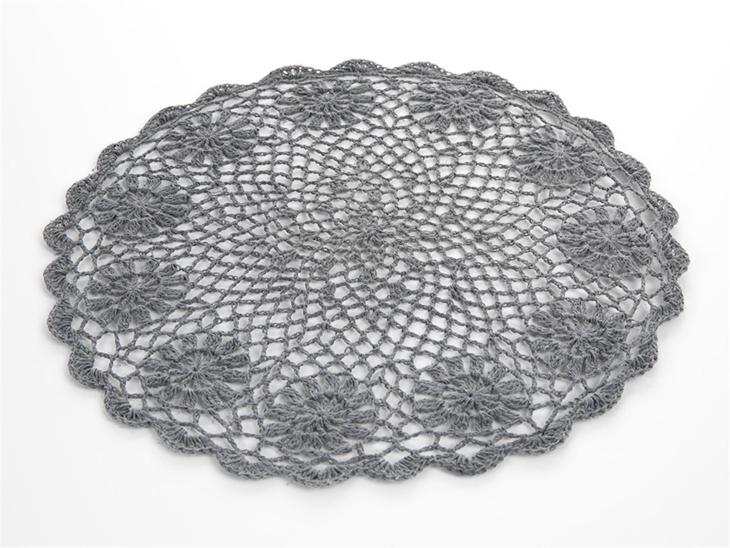 Lady De dantelă Rundă 35 cm Gri închis