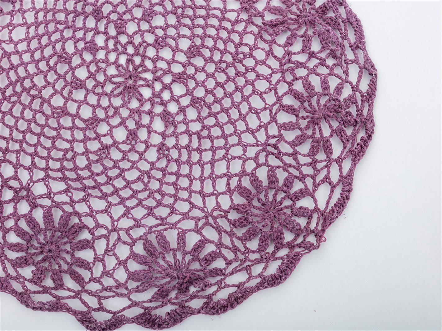 Lady De dantelă Rundă 35 cm Liliac.