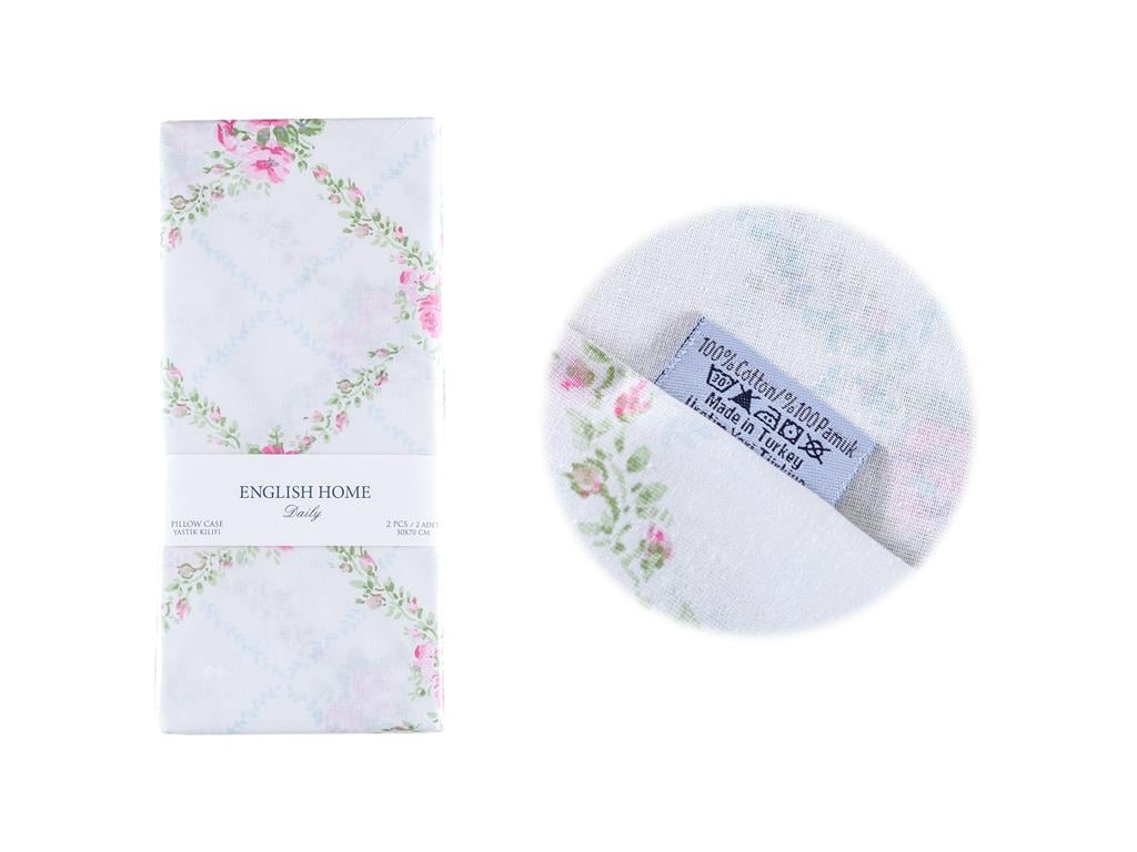 Lanț de trandafiri Cottony Set 2  FAȚĂ DE PERNĂ 50x70 cm Pink