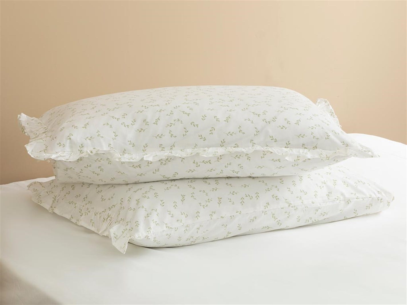 Leafy Kombin 57 Tel / 144 Numărul de fir 2 set 50x70 cm Verde deschis