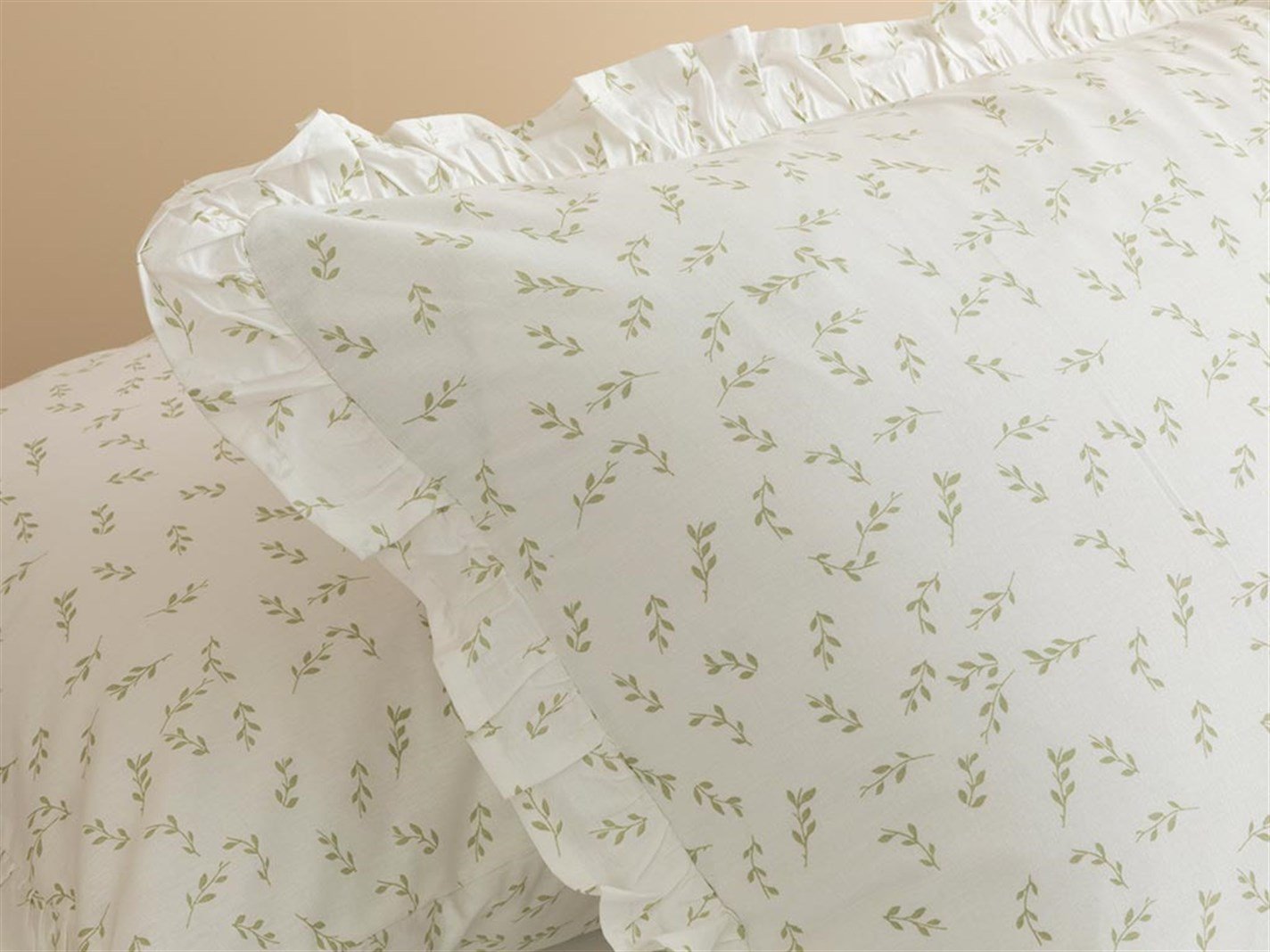 Leafy Kombin 57 Tel / 144 Numărul de fir 2 set 50x70 cm Verde deschis