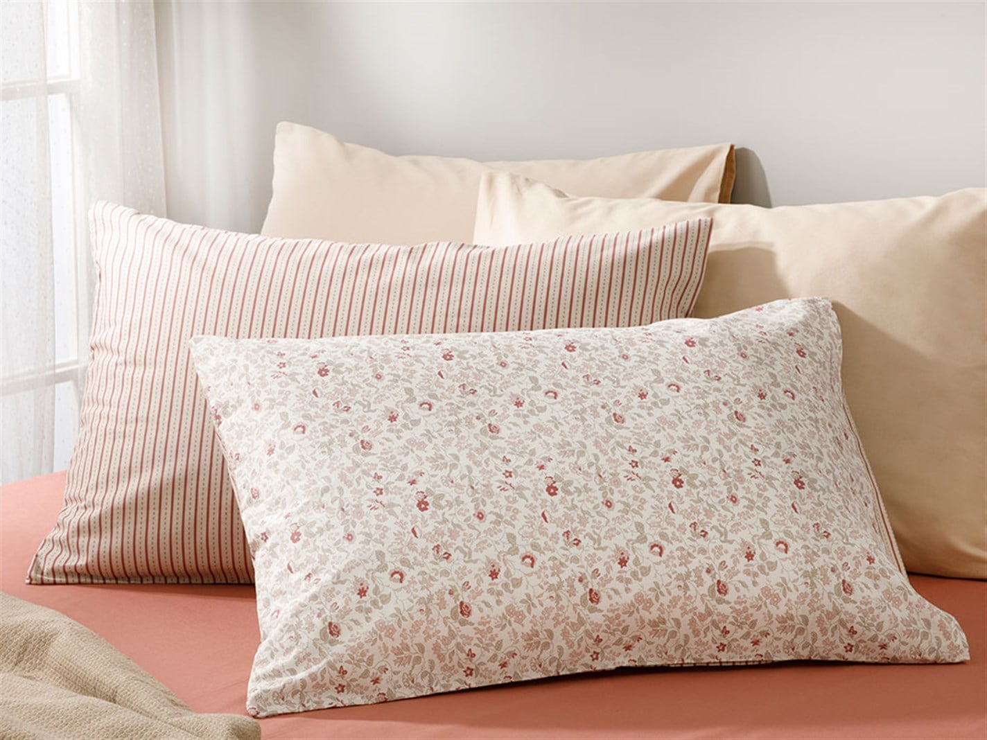 Libertatea vintage 57 Tel / 144 Numărul de fir 2 set 50x70 cm Roz