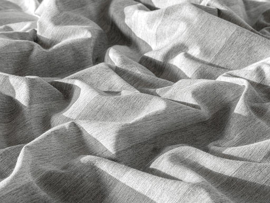 Linea Bold Stripe Twill For One Person  SET LENJERIE DE PAT 160x220 cm Gri.