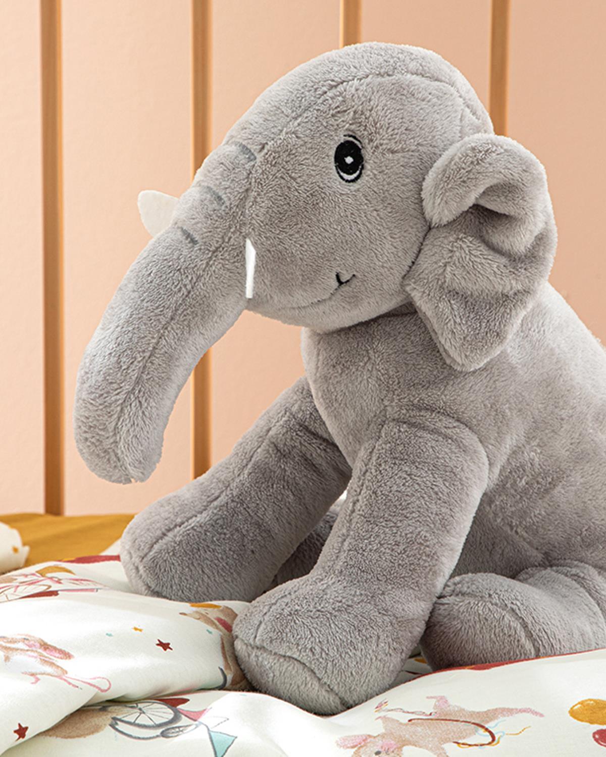 Little Elephants Pernă Decorativă , 30*36 Cm, Albastru İnchis