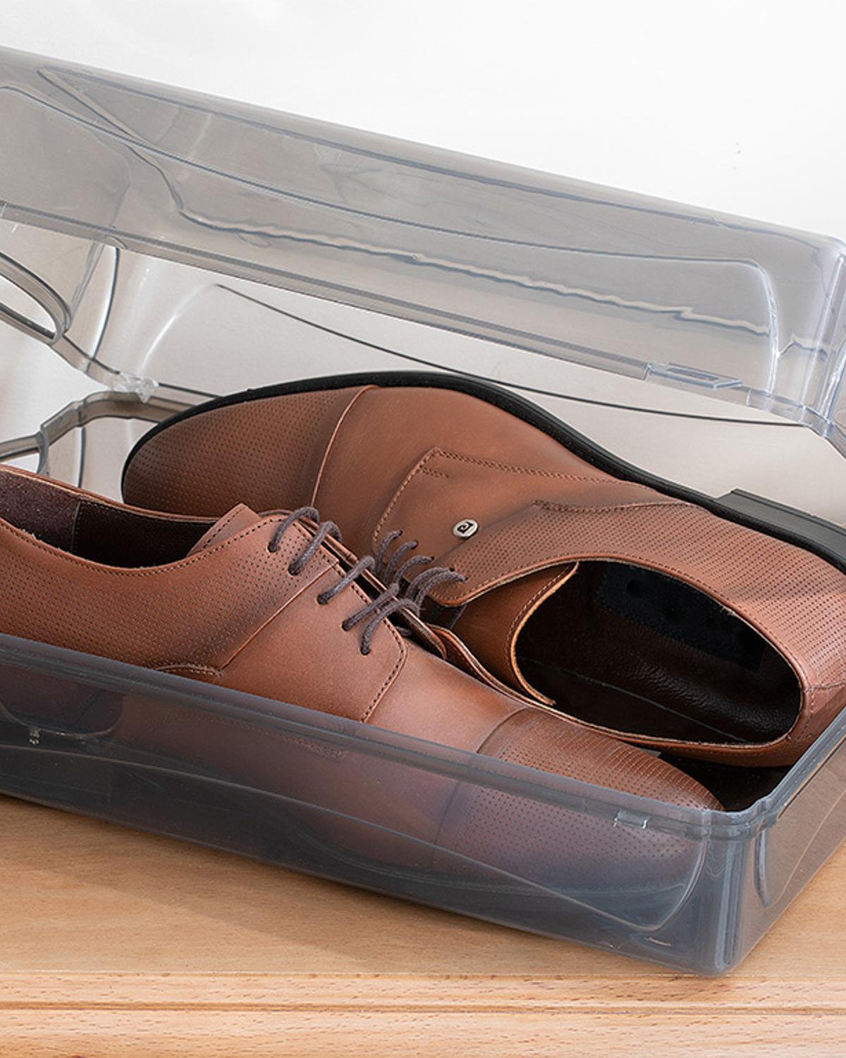Loya Plastic Men's Shoe Box 37x20x13cm Anthracite