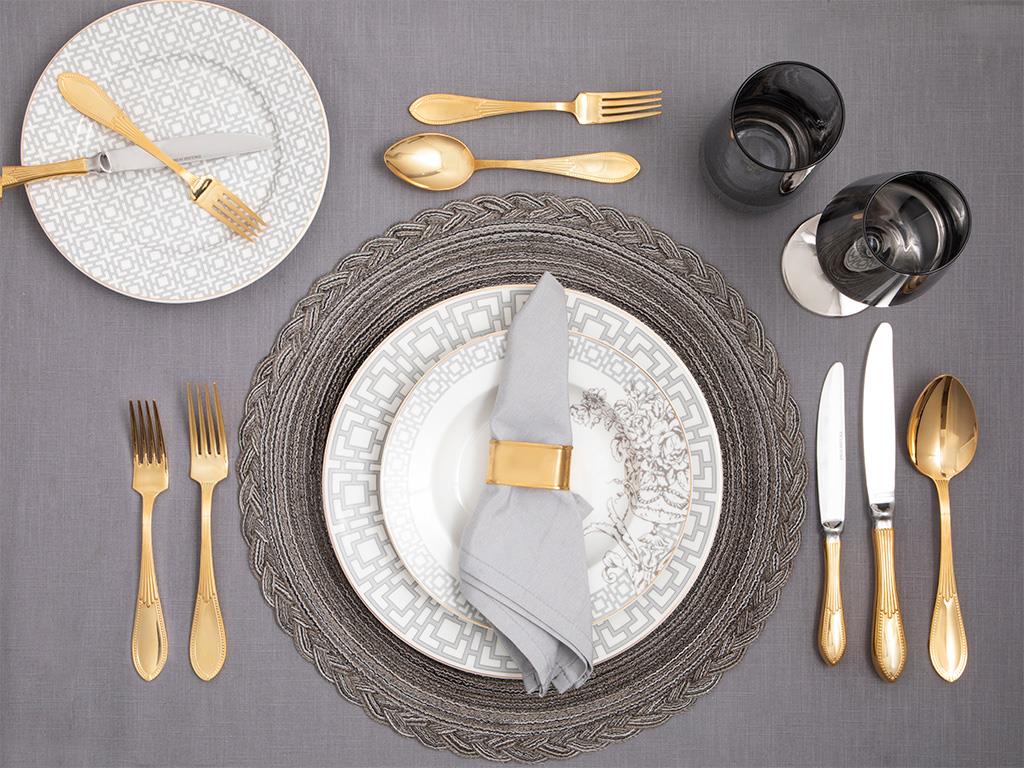 Lora Stainless Steel 18 pcs dessert Cutlery Set Gold