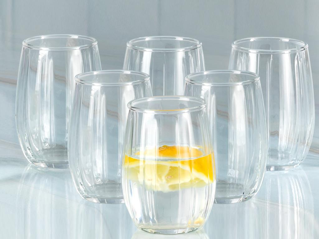 Lucia Glass 6 Pcs for Coffee Side Water Glass 115 ml Transparent