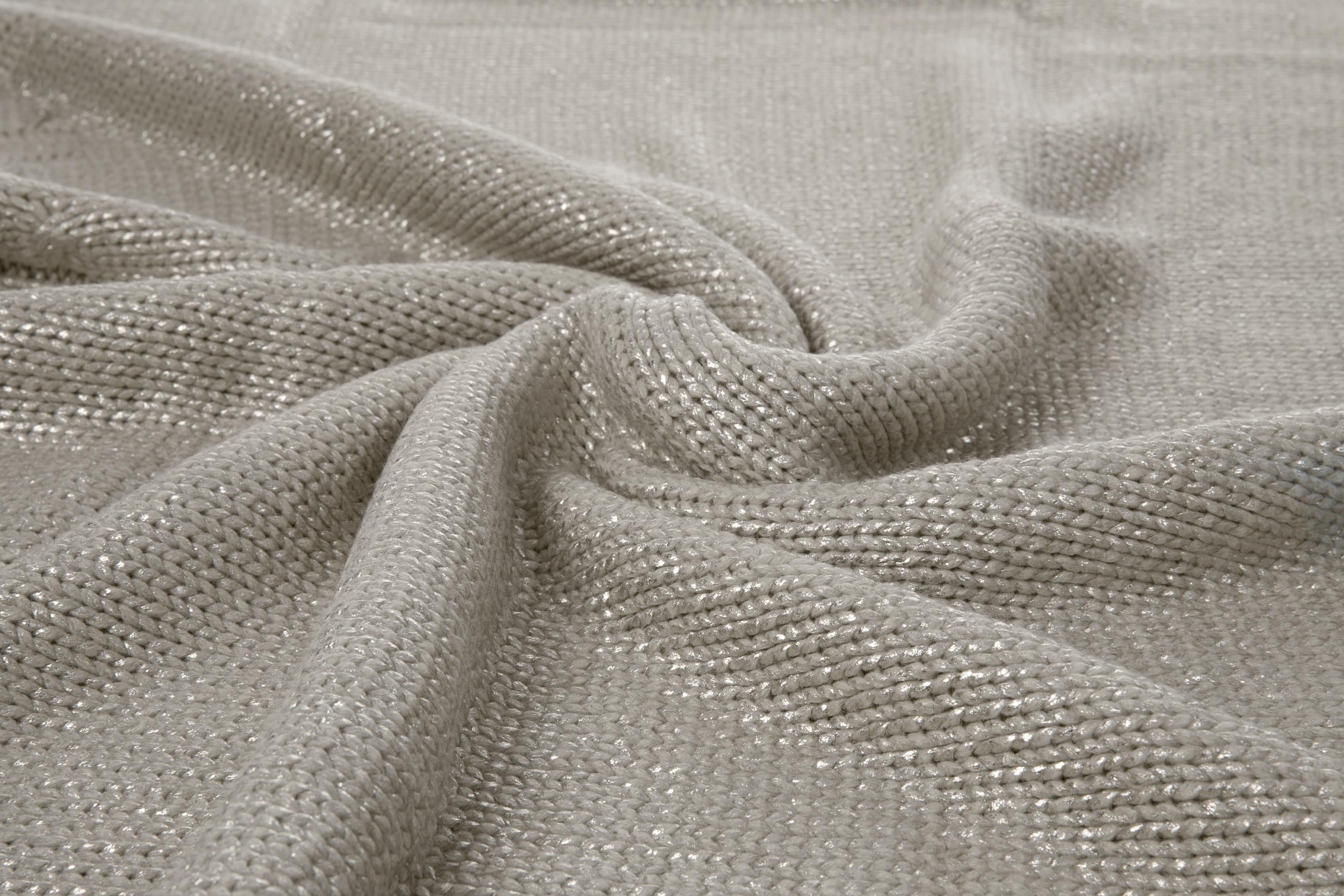 lucios  Tricot  Imprimat aurit  PĂTURĂ TV 120x170 cm Auriu