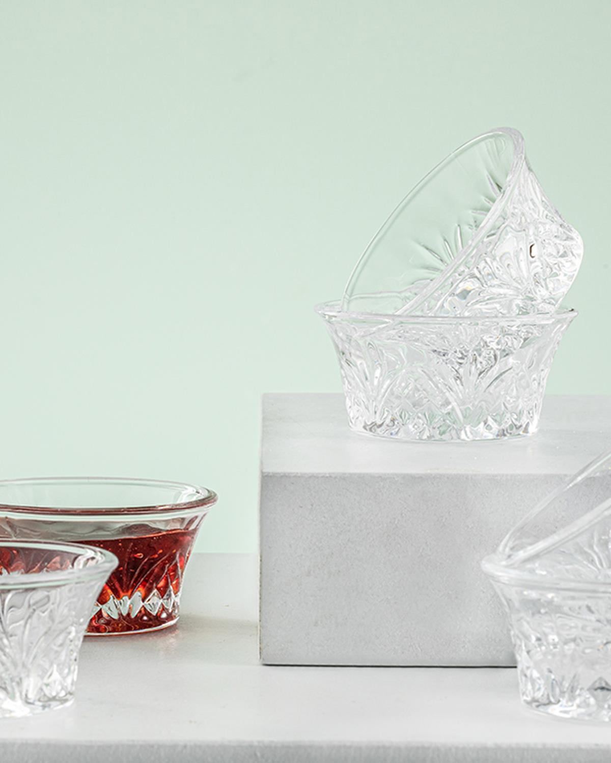 Lupa Glass 6 Set 7,5 Cm Transparent.