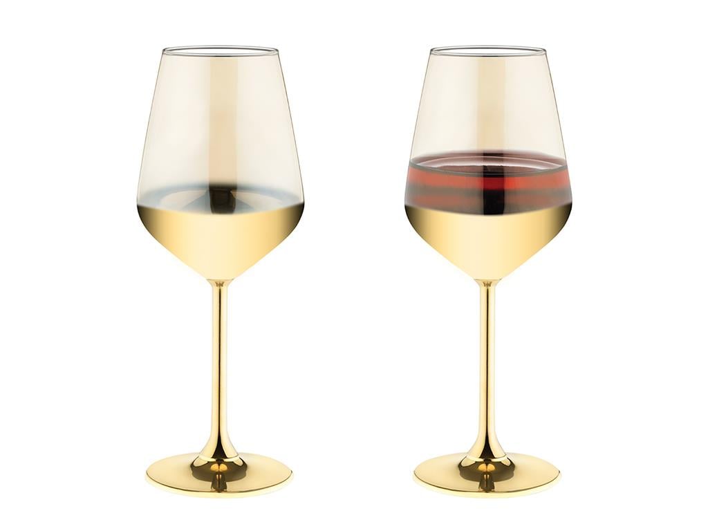 Lydia Glass 2 pcs champagne Glass 350 ml Gold