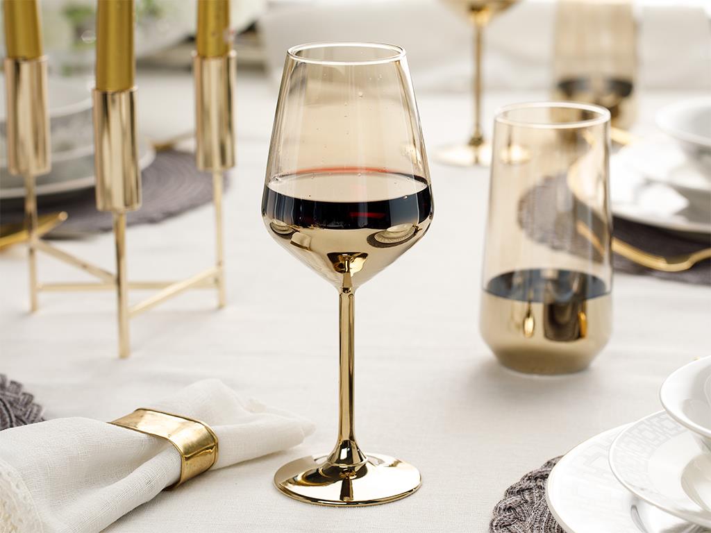 Lydia Glass 2 pcs champagne Glass 350 ml Gold