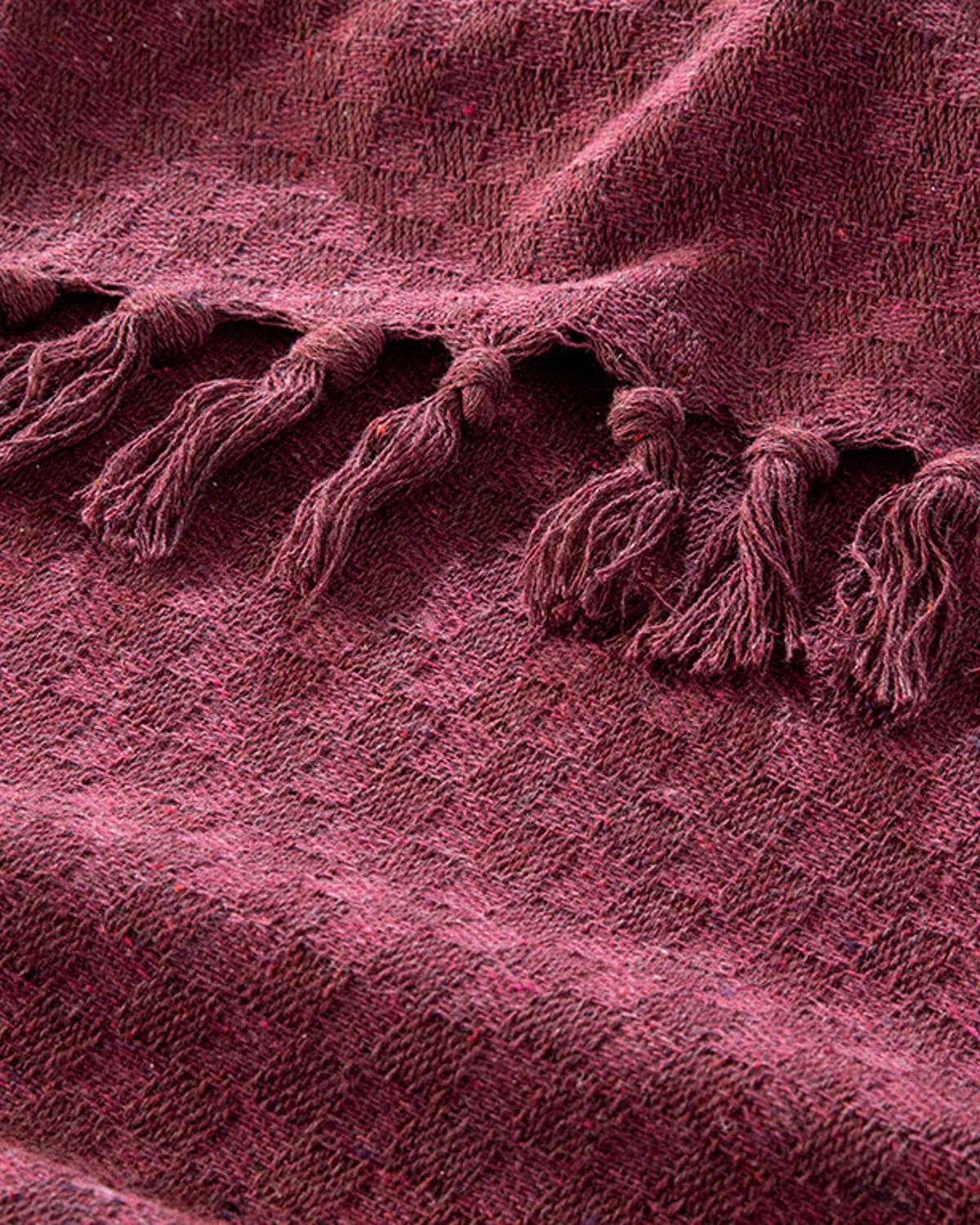 Marine Pop Țesătură Double Cuvertură Pat 240x260 cm Bordo