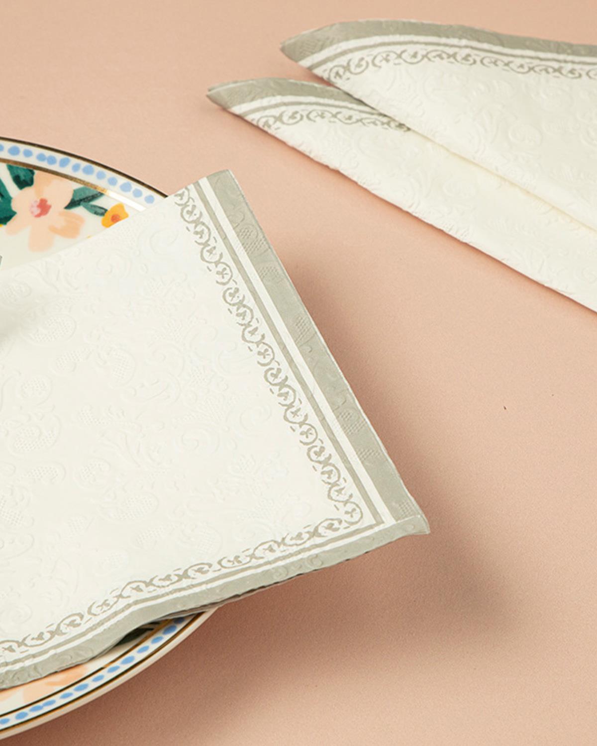 Marlyn Paper 20 Set Tissue Napkin 33x33 cm White