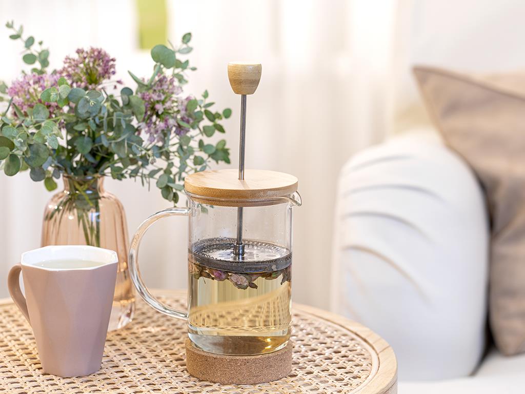 Marsha Bamboo Stainless Steel French Press 600 ml