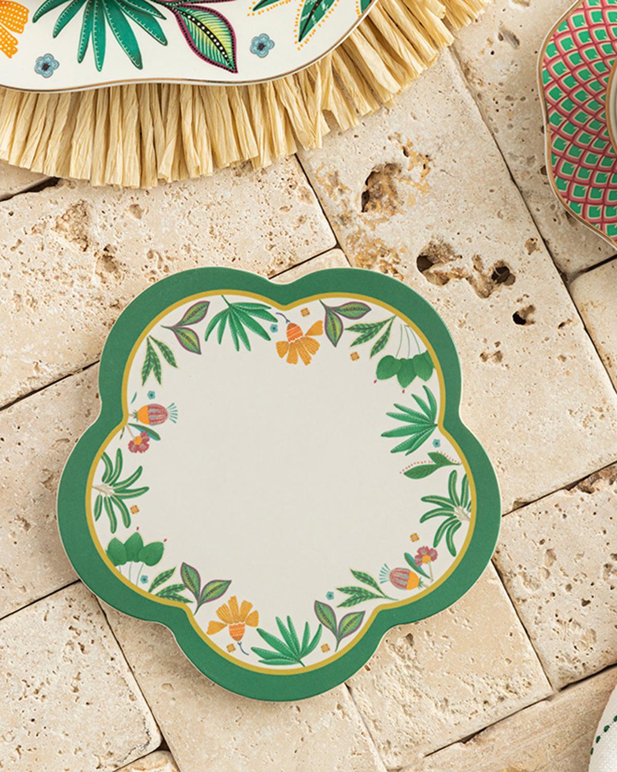 Melamine Hot Mat 17 cm Green