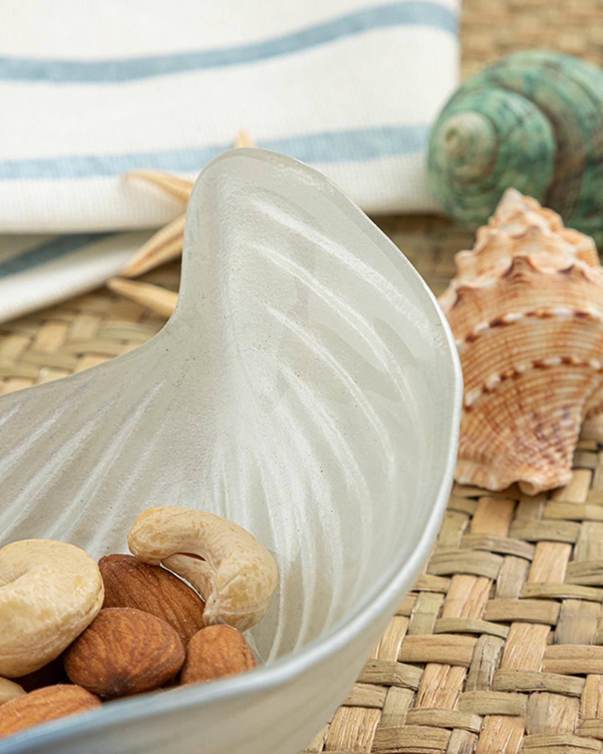 Snail Glass Appetizers 14 cm Blue-White