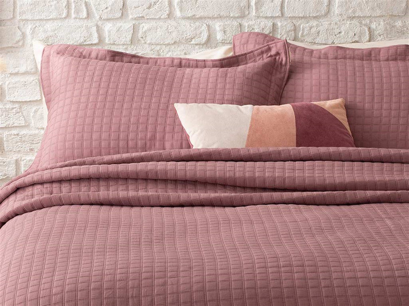 Merlin Jacquard Persoană dublă 250x260 cm Pulbere roz