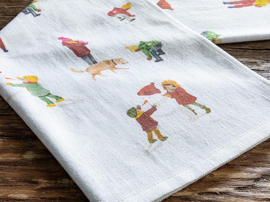 Messy Cotton Drying Cloth 40x60 Red