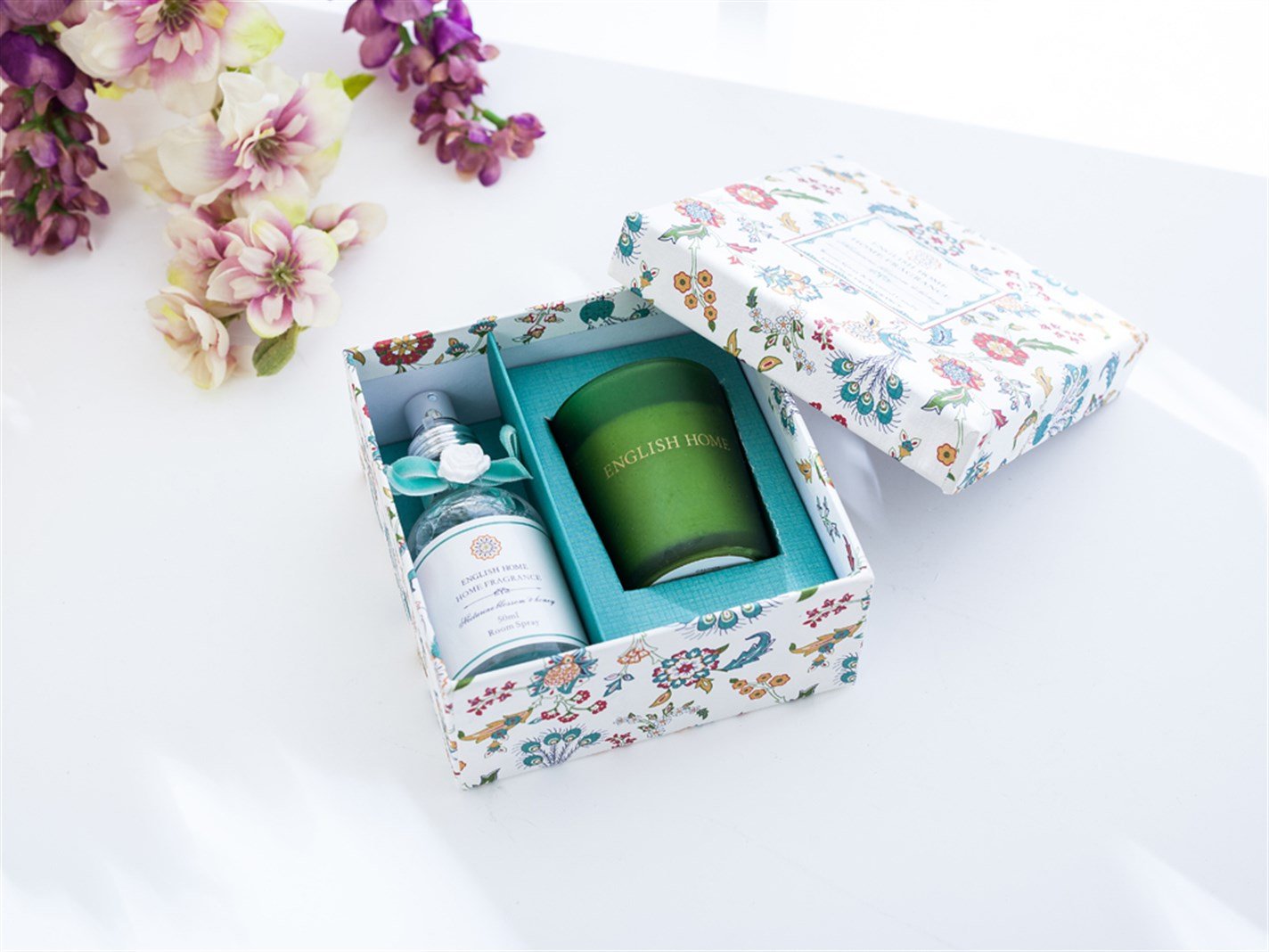 Miere de floare de nectarină # Suvenir . Mint-lilac-roz