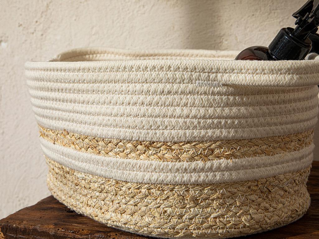 Miranda Basket 31x23x16 cm White