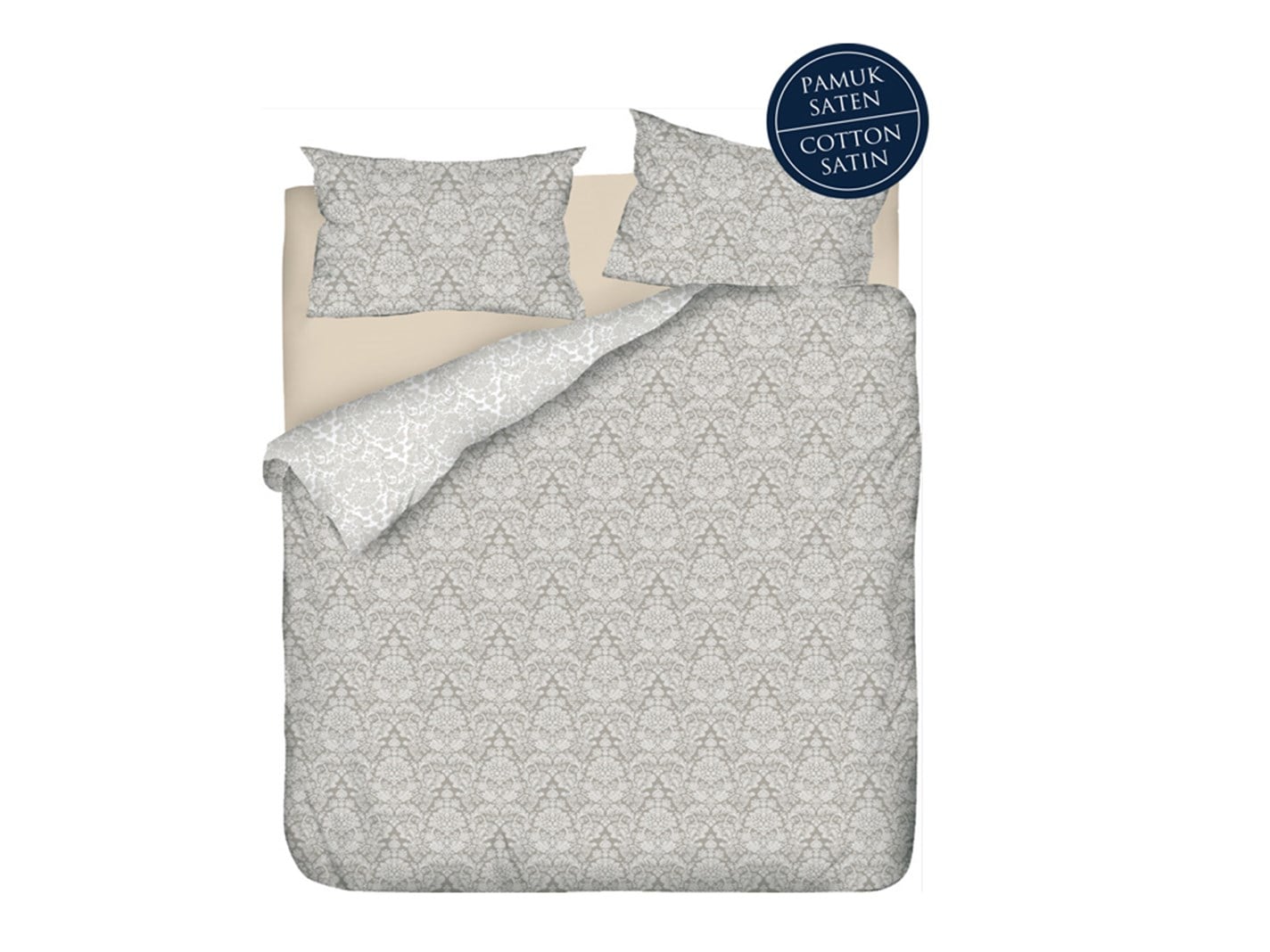Modern Chic 80 Tel / 200 Fire Count Meniu mare 240x220 cm Burgundia-gri