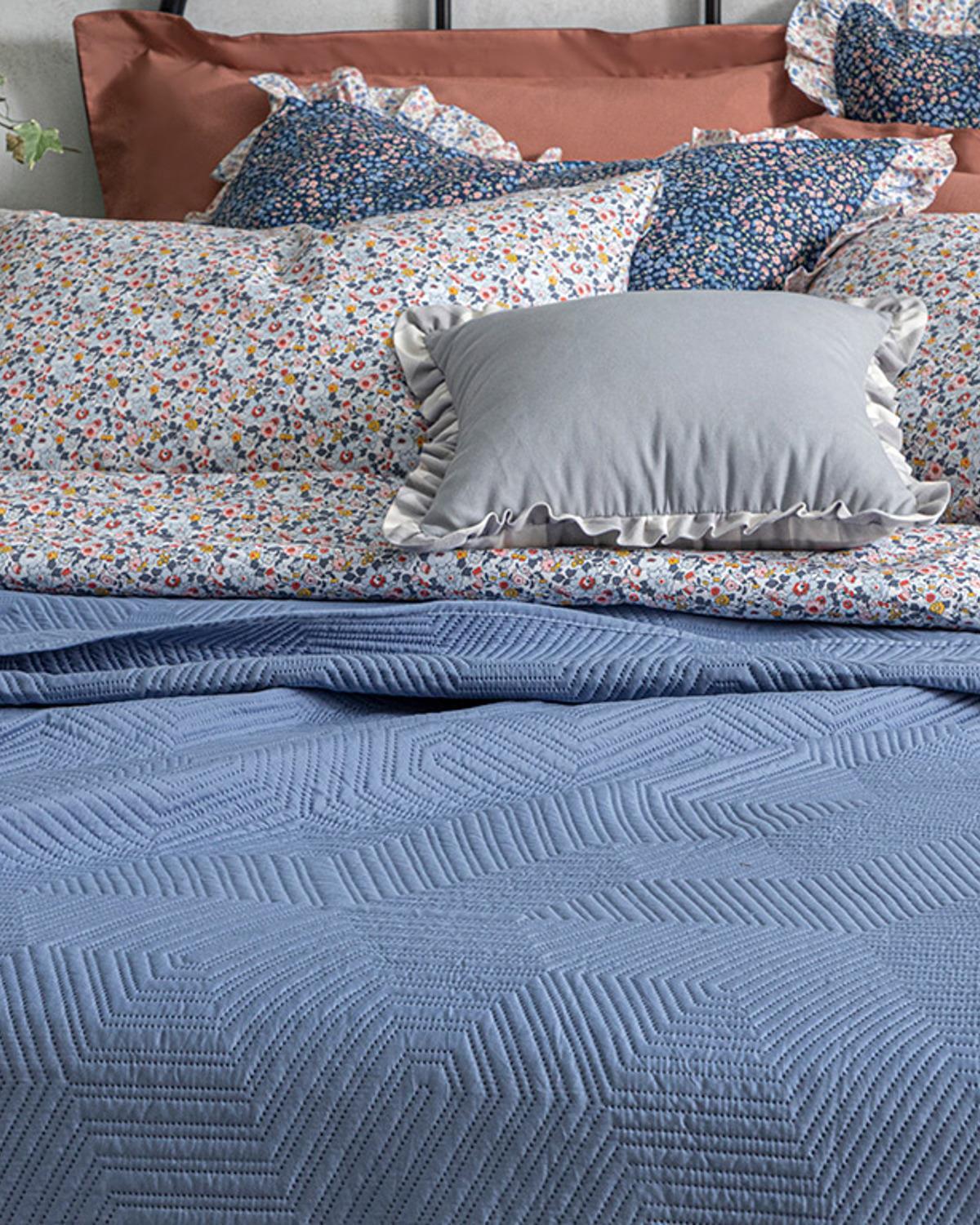 Modern Motion King Size Cuvertură Multifuncțională 240x220 cm Albastru